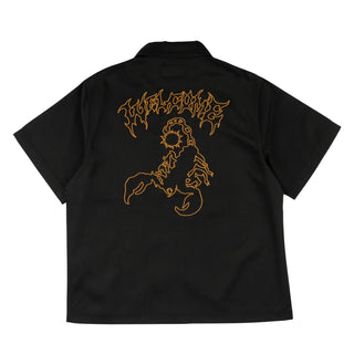 Welcome - Venom Twill Chain Stitch Work Shirt Black