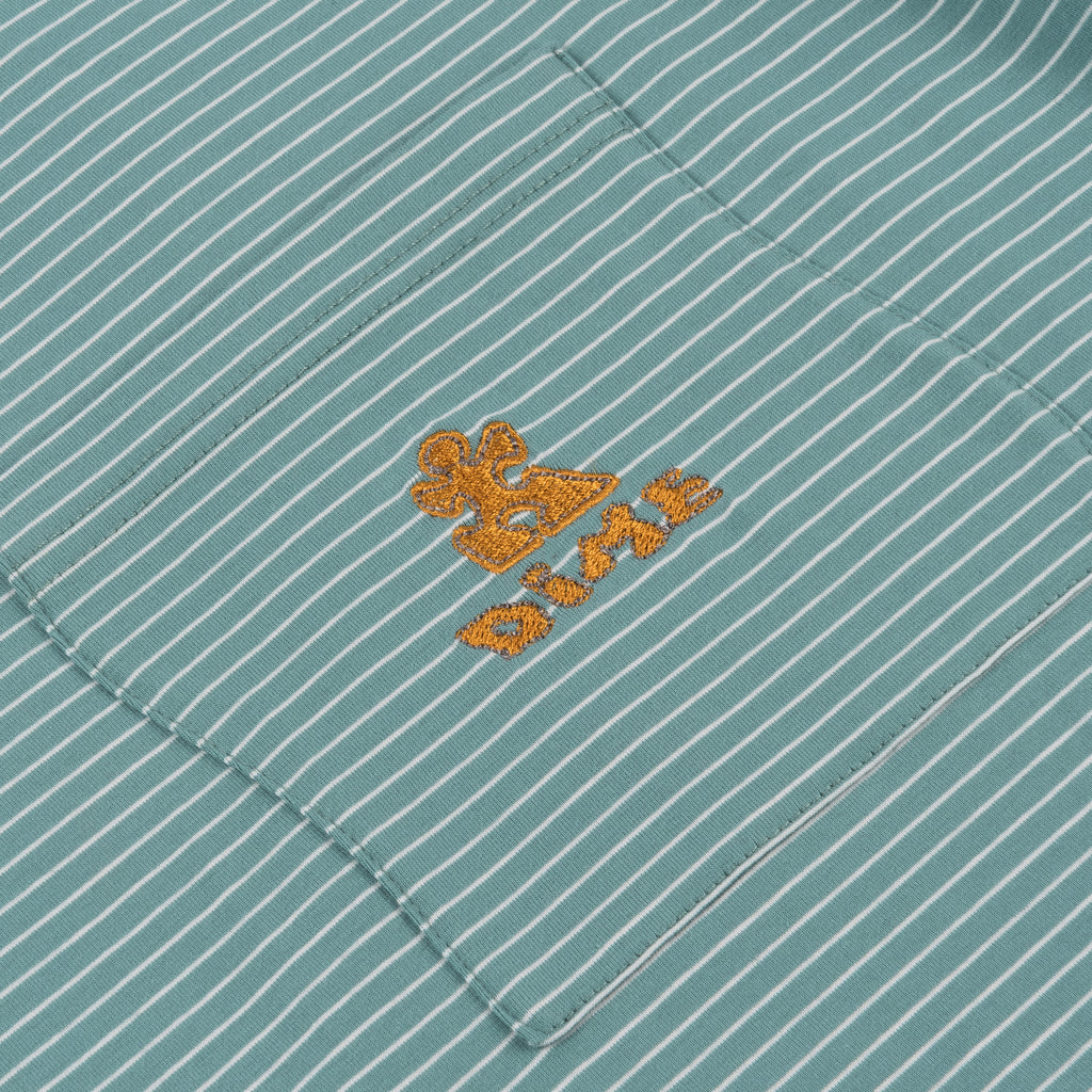 Dime - Striped Pocket T-Shirt - Seafoam