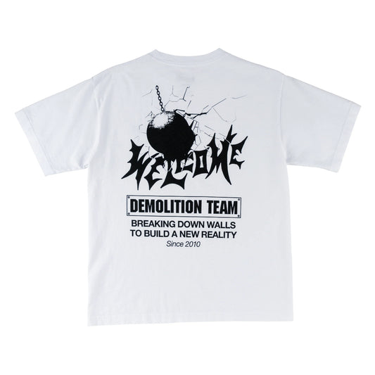 Welcome Skateboards - Demolition T-Shirt - White