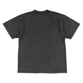 Welcome Skateboards - Fang Boxy Garment-Dyed Printed Vintage Black/Leopard