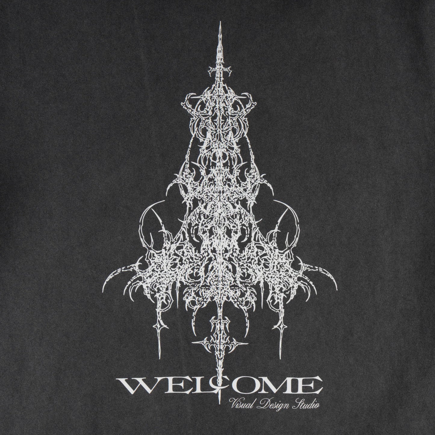 Welcome Skateboards - Chandelier Boxy Garment-Dyed Tee Vintage Black
