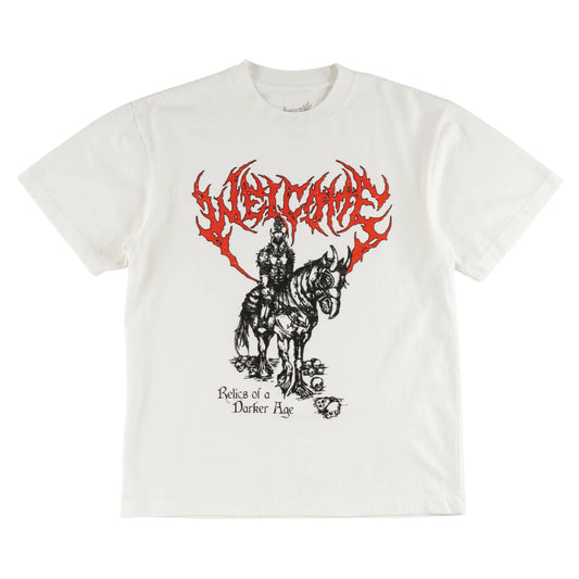 Welcome Skateboards - Relic Boxy Garment-Dyed Tee White