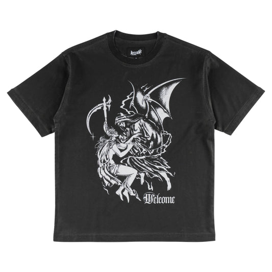 Welcome Skateboards - Archangel Overprint Tee Black