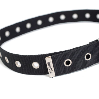 Hoddle - Eyelet Belt Black
