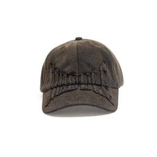 Hoddle - Denim Aplique Cap Brown