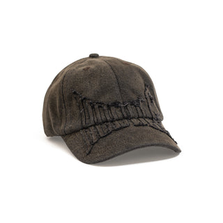 Hoddle - Denim Aplique Cap Brown
