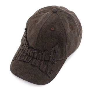 Hoddle - Denim Aplique Cap Brown