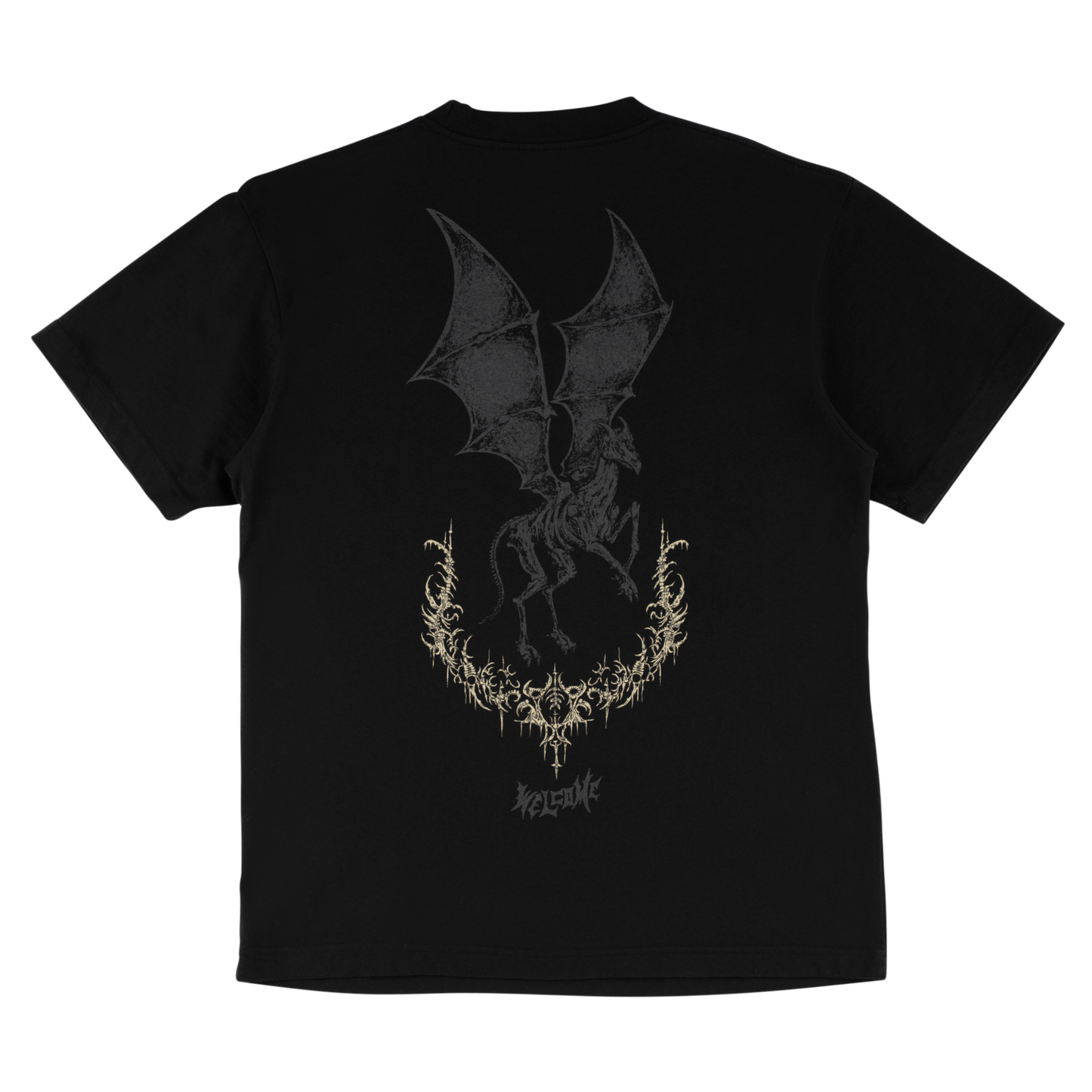 Welcome Skateboards x Harry Potter - Thestral Tee - Black