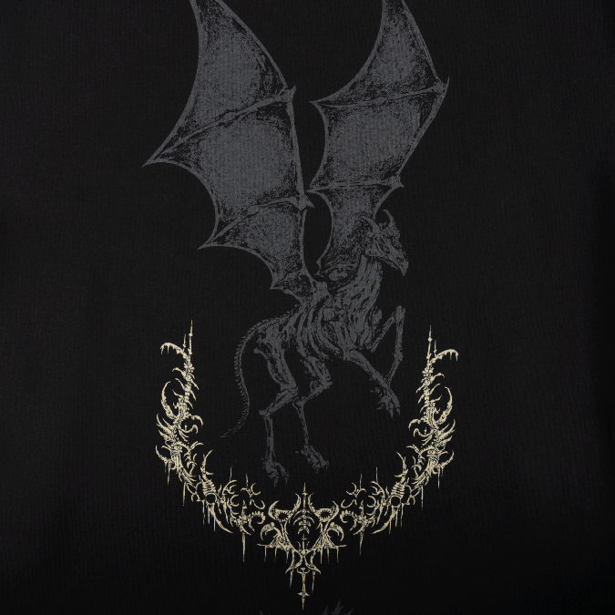 Welcome Skateboards x Harry Potter - Thestral Tee - Black