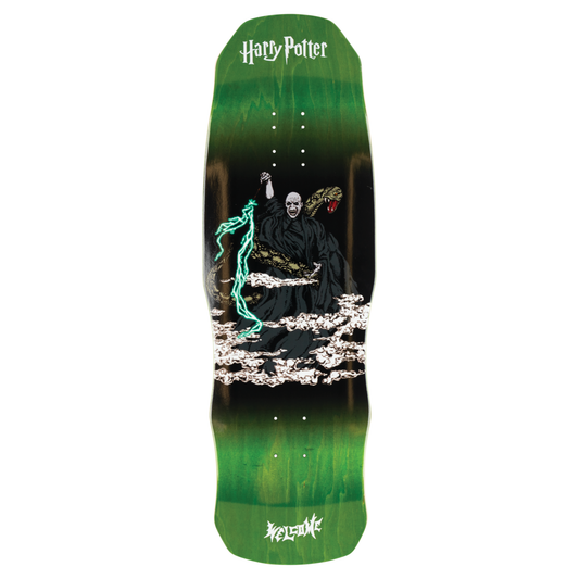 Welcome Skateboards x Harry Potter - Voldemort On Dark Lord Dark Green Stain 9.75"