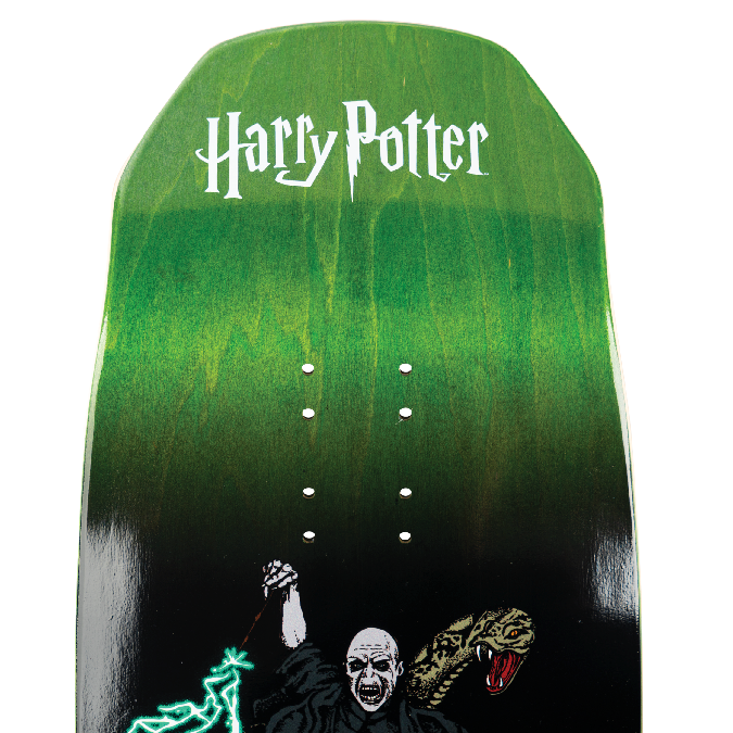 Welcome Skateboards x Harry Potter - Voldemort On Dark Lord Dark Green Stain 9.75"