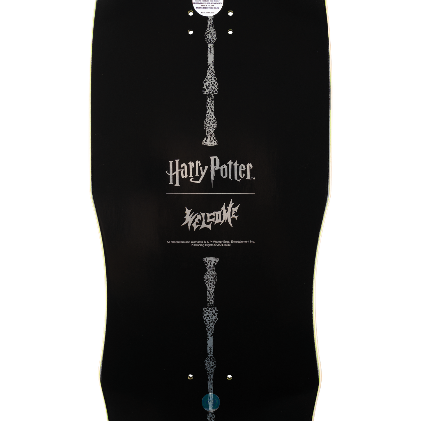 Welcome Skateboards x Harry Potter - Voldemort On Dark Lord Dark Green Stain 9.75"