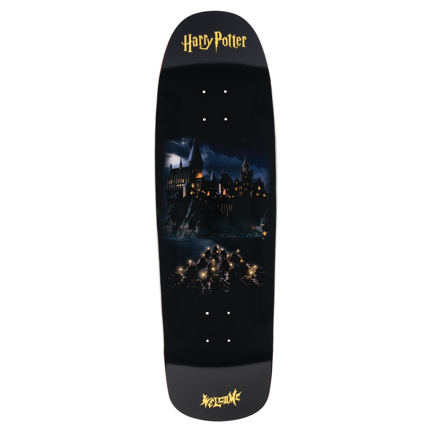 Welcome Skateboards x Harry Potter - Arrival On Slappy Slap Black/Gold Foil 9.5"