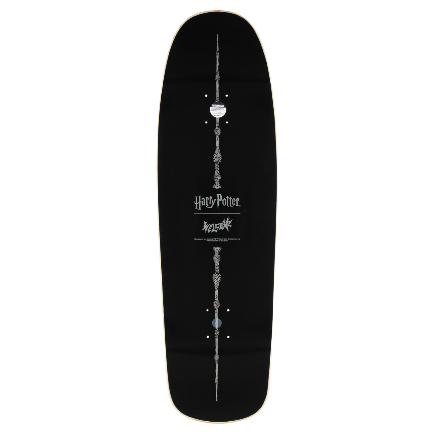 Welcome Skateboards x Harry Potter - Arrival On Slappy Slap Black/Gold Foil 9.5"