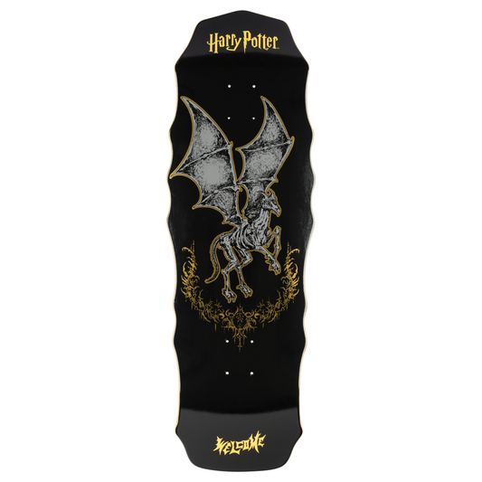Welcome Skateboards x Harry Potter - Thestral On Widow Black/Gold Foil 10"