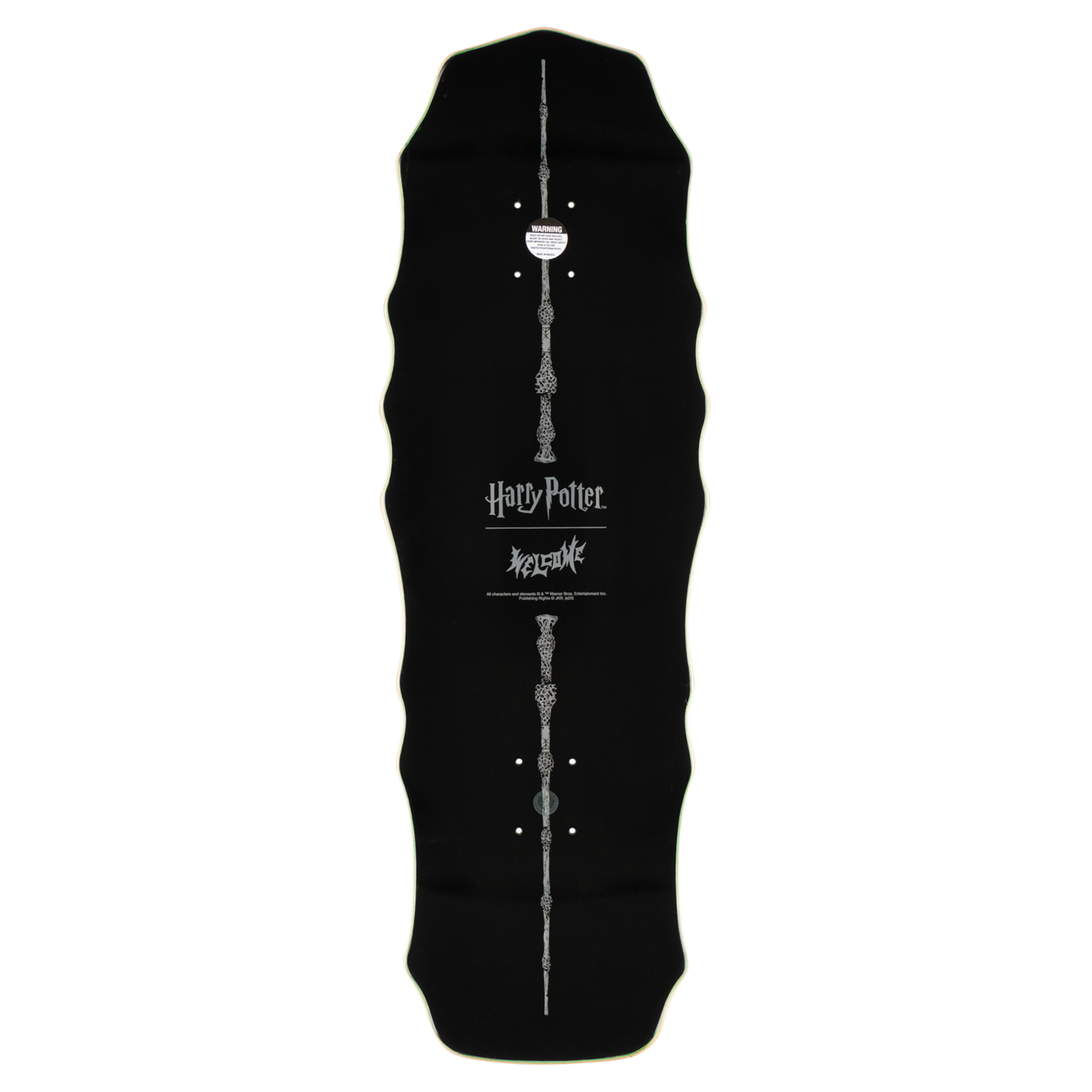 Welcome Skateboards x Harry Potter - Thestral On Widow Black/Gold Foil 10"
