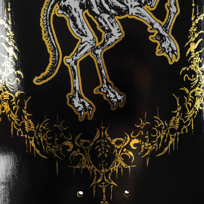 Welcome Skateboards x Harry Potter - Thestral On Widow Black/Gold Foil 10"