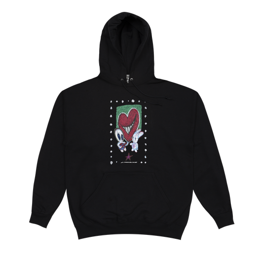 Limosine - Heart Throb Hooded Jumper - Black