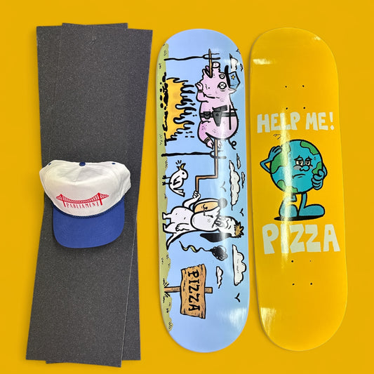 Sale Deal - 8.5" Pizza decks, 2x Sheets Free Grip & Parliament Cap