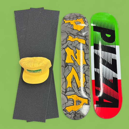 Sale Deal - 8.25" Pizza decks, 2x Sheets Free Grip & Parliament Cap