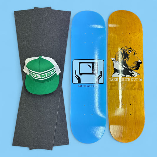 Sale Deal - 8.25" Pizza decks, 2x Sheets Free Grip & Parliament Cap