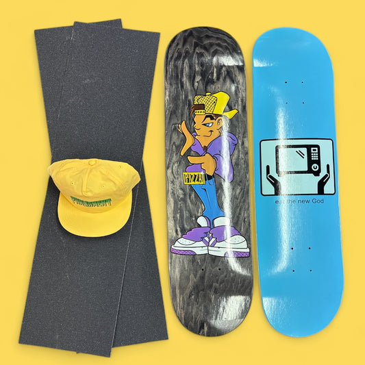 Sale Deal - 8.25" Pizza decks, 2x Sheets Free Grip & Parliament Cap