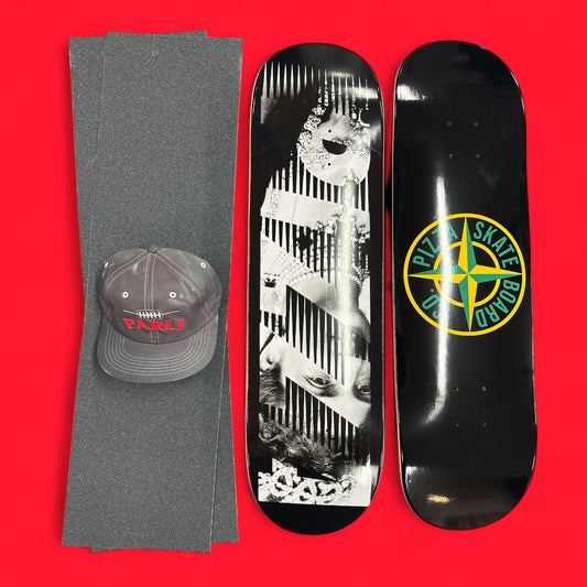Sale Deal - 8.5" Pizza decks, 2x Sheets Free Grip & Parliament Cap