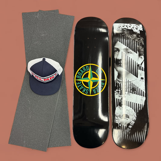 Sale Deal - 8.375" Pizza decks, 2x Sheets Free Grip & Parliament Cap
