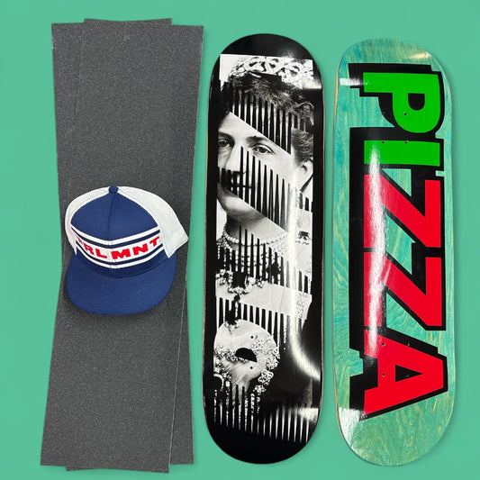 Sale Deal - 8.5" Pizza decks, 2x Sheets Free Grip & Parliament Cap