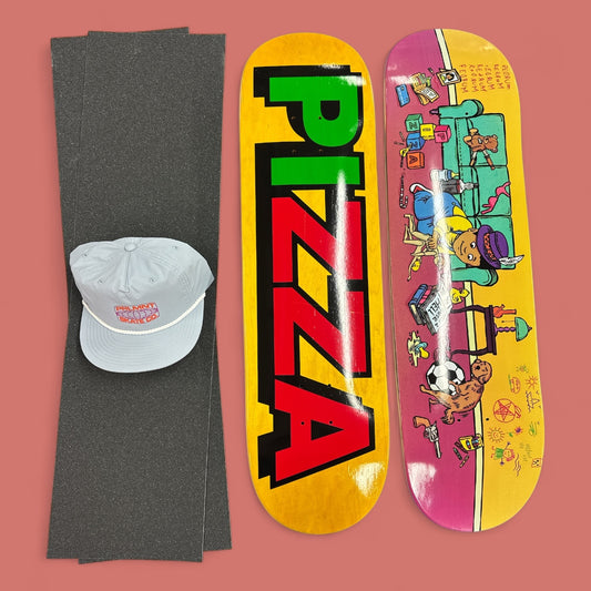Sale Deal - 8.5" Pizza decks, 2x Sheets Free Grip & Parliament Cap