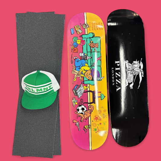 Sale Deal - 8.5" Pizza decks, 2x Sheets Free Grip & Parliament Cap