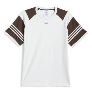 Adidas Skateboarding - Tyshawn Tee - Crystal White / Dark Brown