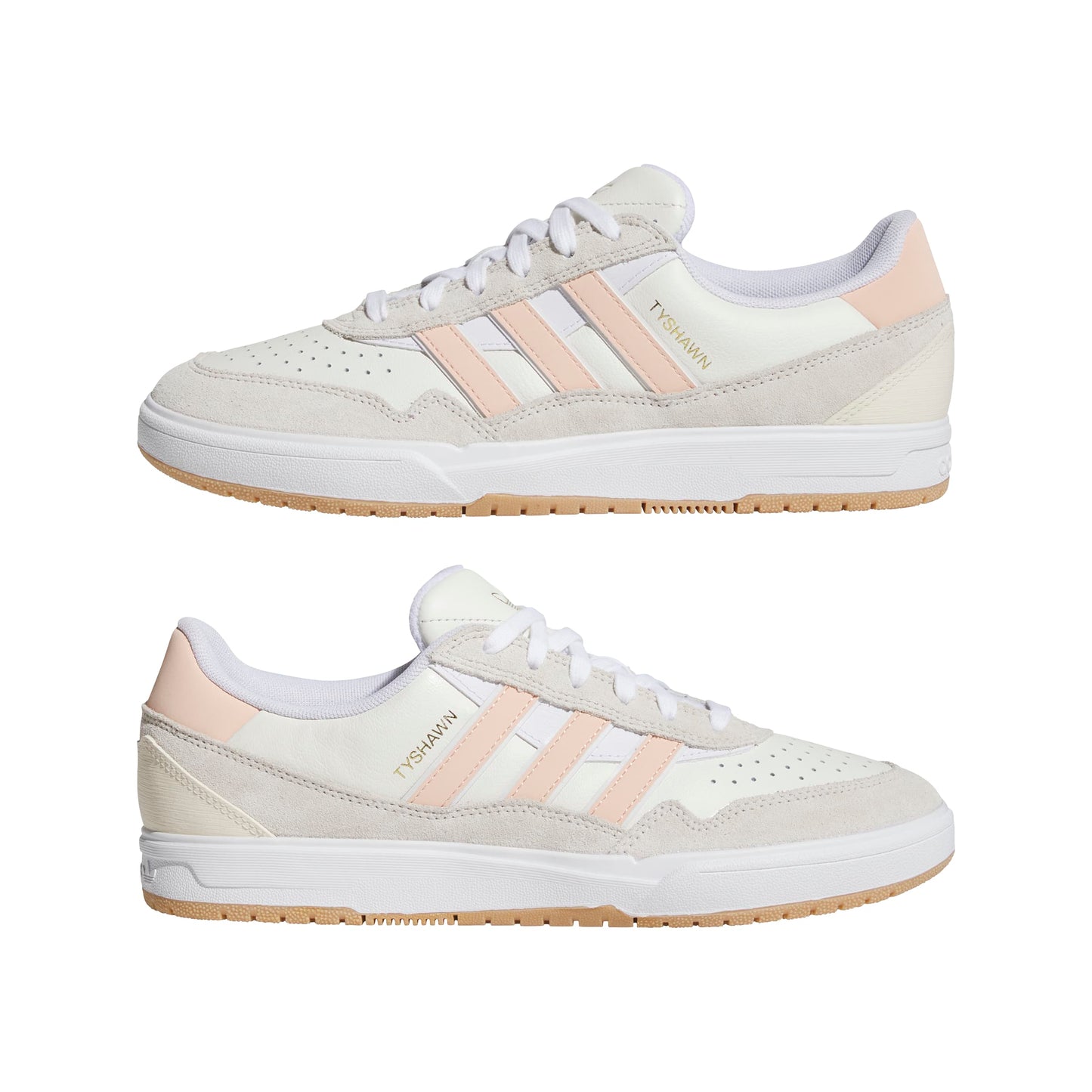 Adidas - Tyshawn II Shoes - Wonder White / Powder Coral / Off White