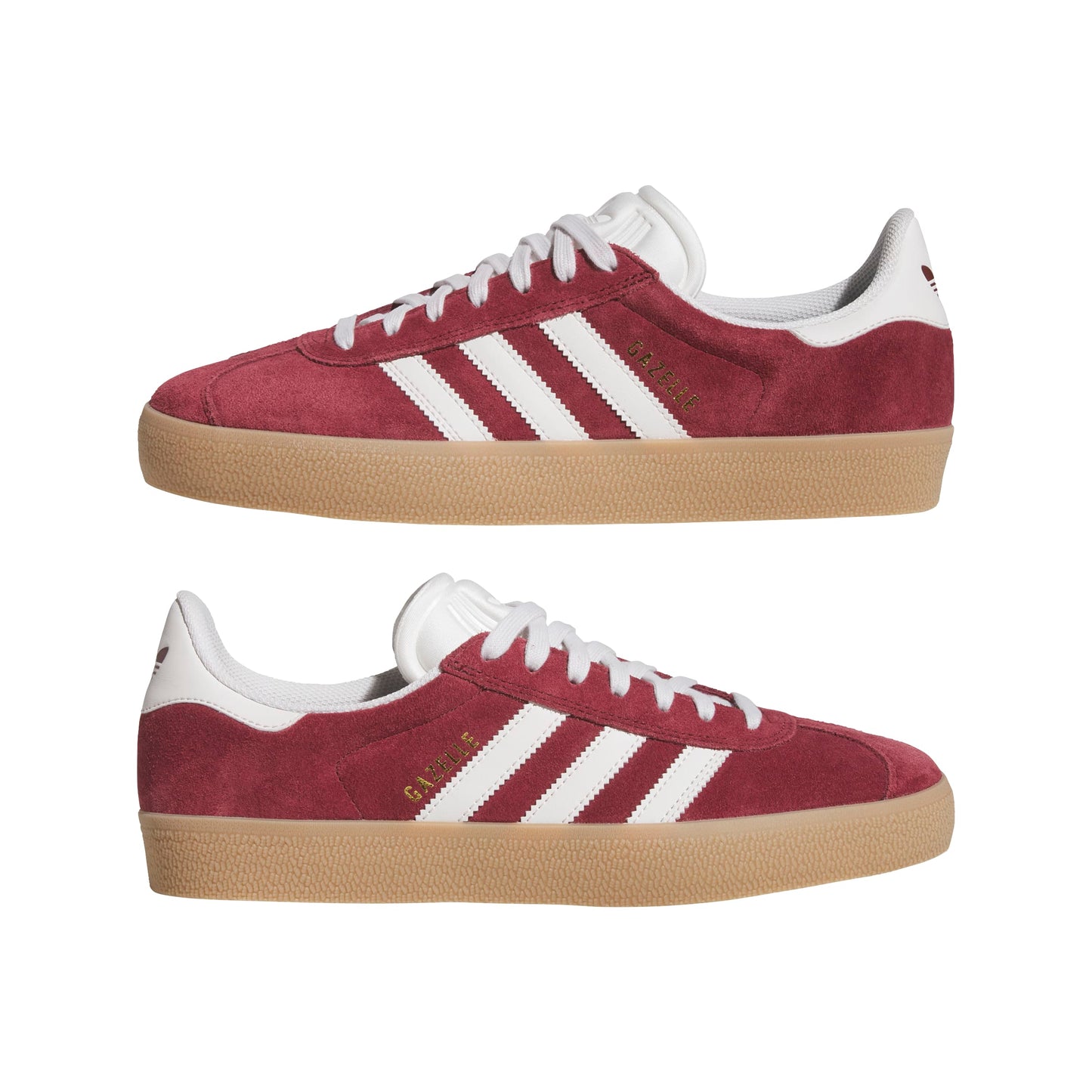 Adidas - Gazelle ADV - Shadow Red / Crystal White / Gold Metallic