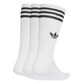 Adidas - 3-Stripes High Crew Socks 3 Pairs White