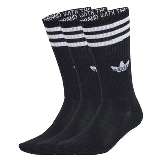 Adidas - 3-Stripes High Crew Socks 3 Pairs Black