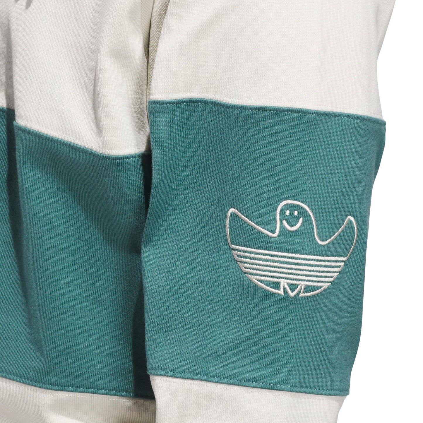 Adidas Skateboarding - Shmoofoil Heavyweight Rugby Long Sleeve Shirt - Alumina / Prelvd Violet Mel