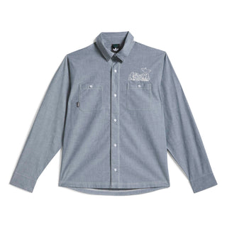 Adidas - Gonz Longsleeve Button Up Aurivy / White