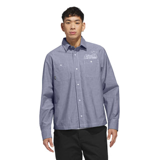 Adidas - Gonz Longsleeve Button Up Aurivy / White
