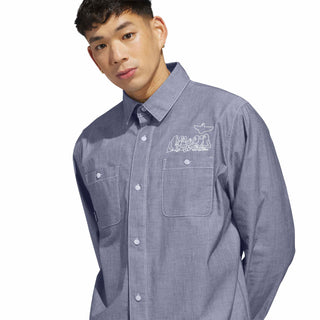 Adidas - Gonz Longsleeve Button Up Aurivy / White