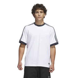 Adidas - Skateboarding Ringer Tee - White / Aurora Ink