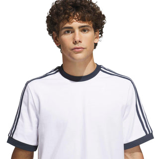 Adidas - Skateboarding Ringer Tee - White / Aurora Ink