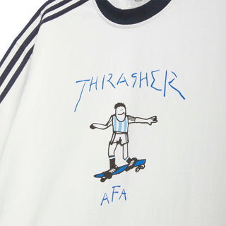 Adidas - Thrasher x Argentina Gonz Ringer T-Shirt White