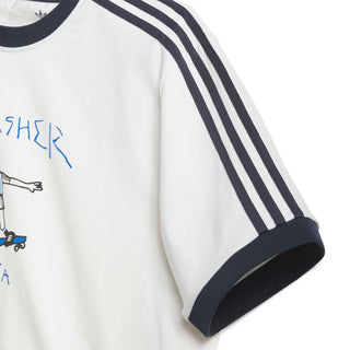 Adidas - Thrasher x Argentina Gonz Ringer T-Shirt White