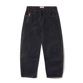 Cash Only - Logo Baggy Denim Jeans Washed Black
