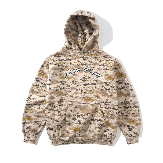 Cash Only - Logo Pullover Hood - Camo