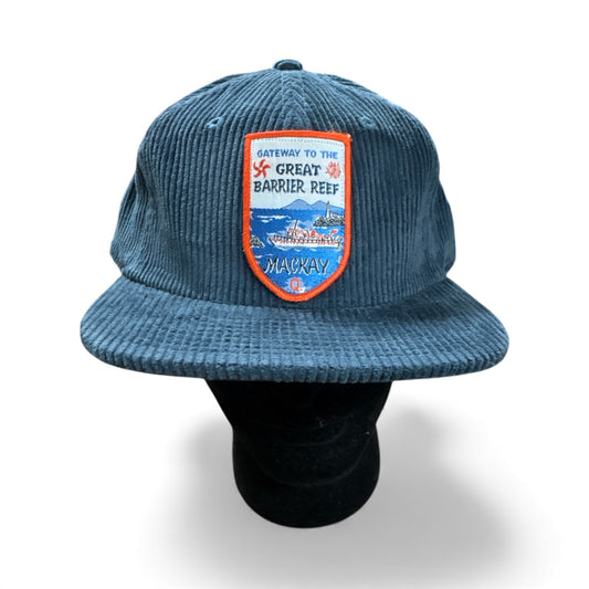 Parliament Queensland Vintage Patch - Cord Hat (Mackay Great Barrier Reef)