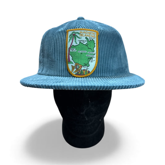 Parliament Queensland Vintage Patch - Cord Hat (Magnetic Island Map)