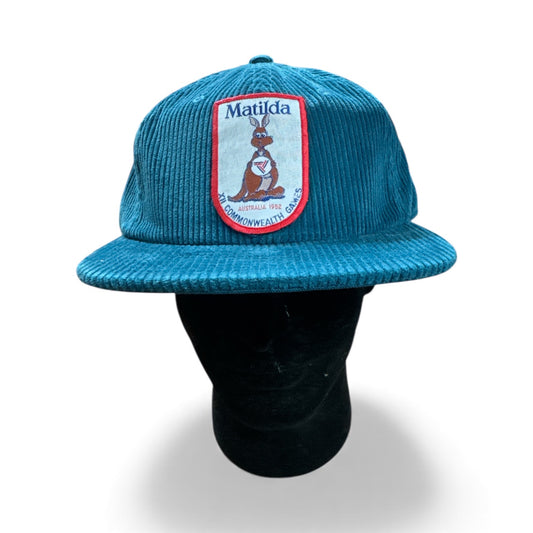 Parliament Queensland Vintage Patch - Cord Hat (Matilda Brisbane 1982 - Red Outline)