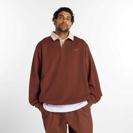 NB NUMERIC - Fleece Rugby Brushed Fleece - Rich Oak